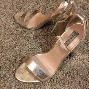 Steve Madden gold heels